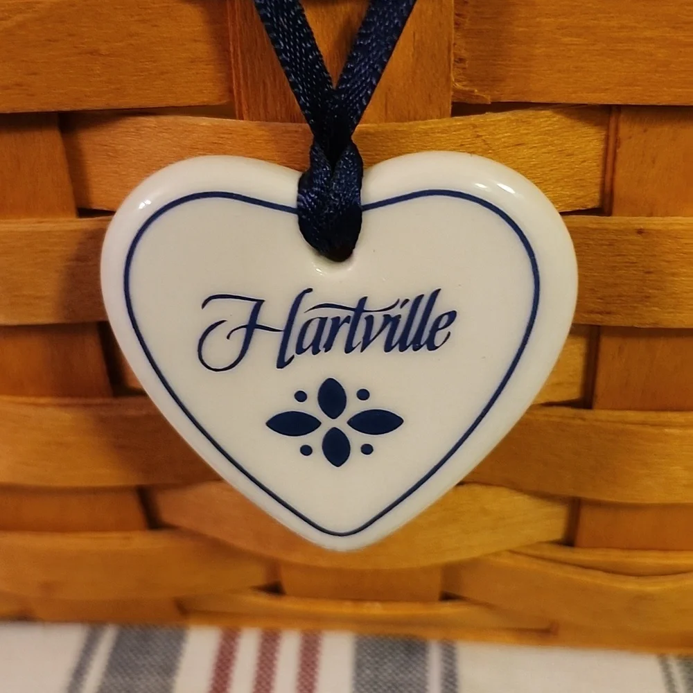 Longaberger Hartville Tour Basket with Heart Tag
